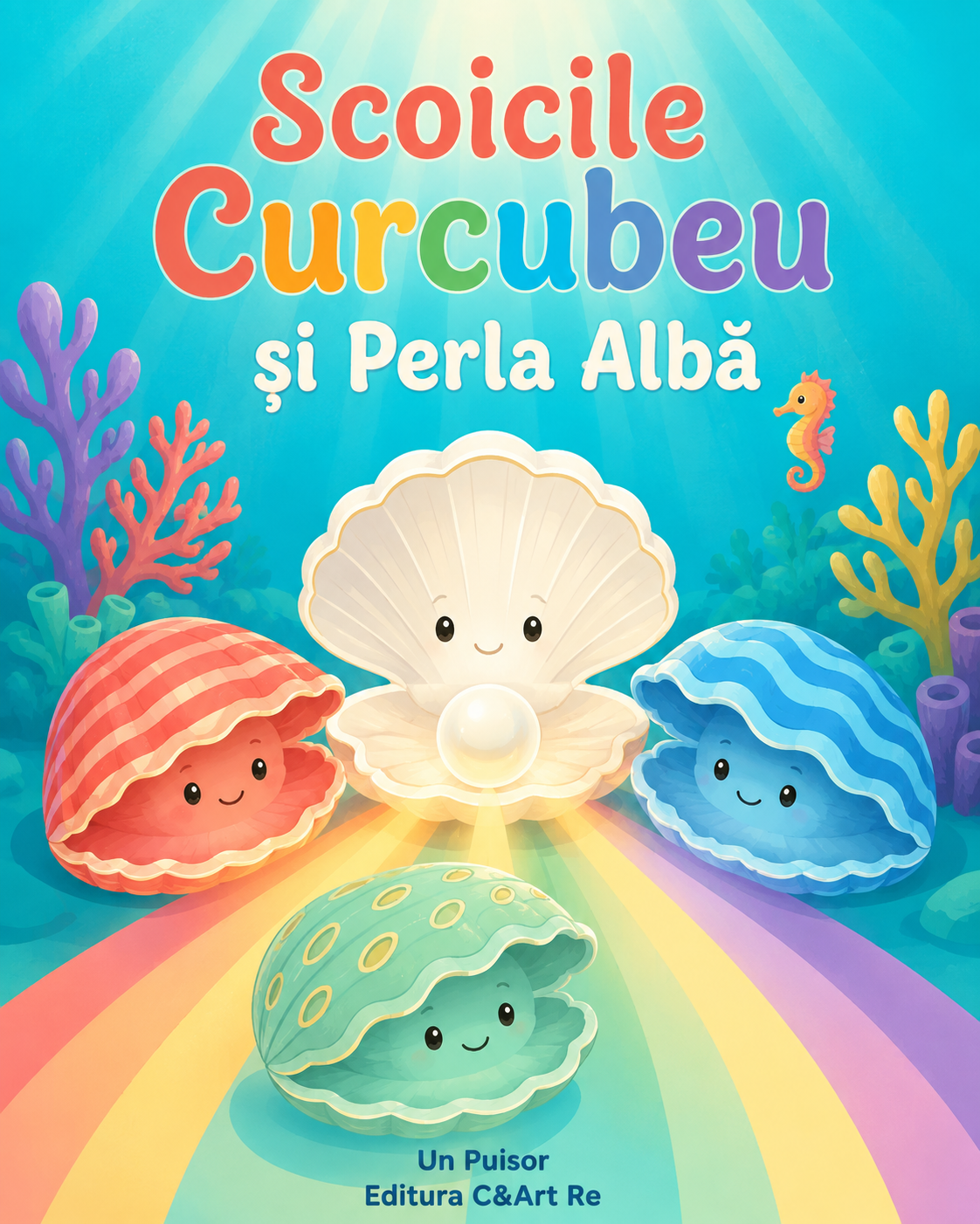 Coperta poveștii Scoicile Curcubeu și Perla Albă